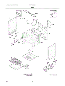 04 - Body parts for Electrolux Range FFGF3019LBE from AppliancePartsPros.com
