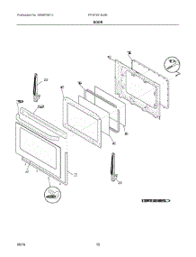06 - Door parts for Electrolux Range FFGF3019LBE from AppliancePartsPros.com