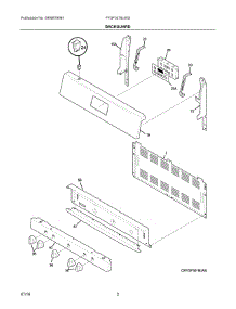 02 - Backguard parts for Electrolux Range FFGF3019LWG from AppliancePartsPros.com