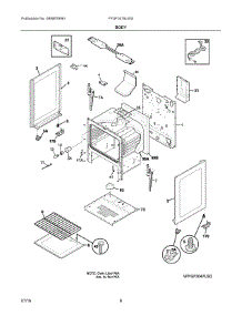 04 - Body parts for Electrolux Range FFGF3019LWG from AppliancePartsPros.com