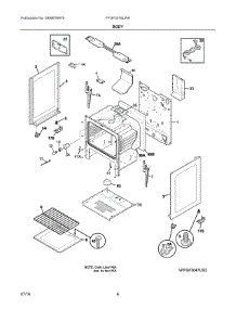 04 - Body parts for Electrolux Range FFGF3019LWH from AppliancePartsPros.com