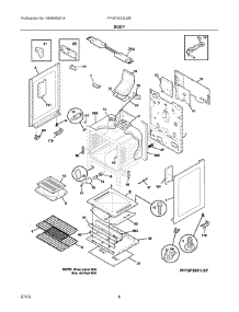 04 - Body parts for Electrolux Range FFGF3023LME from AppliancePartsPros.com