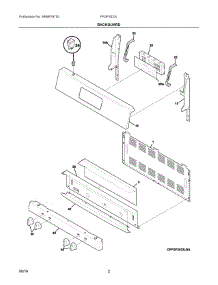 02 - Backguard parts for Electrolux Range FFGF3023LQG from AppliancePartsPros.com