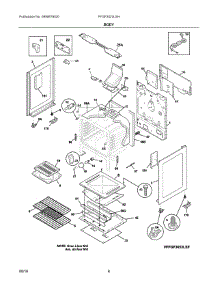 04 - Body parts for Electrolux Range FFGF3023LSH from AppliancePartsPros.com