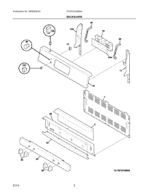 02 - Backguard parts for Electrolux Range FFGF3024RWA from AppliancePartsPros.com