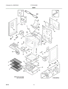 04 - Body parts for Electrolux Range FFGF3024SSB from AppliancePartsPros.com