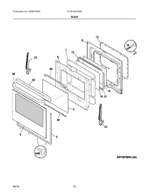06 - Door parts for Electrolux Range FFGF3024SSB from AppliancePartsPros.com