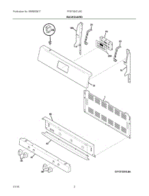 02 - Backguard parts for Electrolux Range FFGF3047LSG from AppliancePartsPros.com
