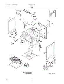 04 - Body parts for Electrolux Range FFGF3049LSG from AppliancePartsPros.com