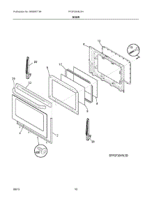 06 - Door parts for Electrolux Range FFGF3049LSH from AppliancePartsPros.com