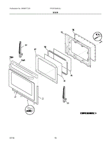 06 - Door parts for Electrolux Range FFGF3049LSJ from AppliancePartsPros.com