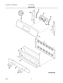 02 - Backguard parts for Electrolux Range FFGF3053LSK from AppliancePartsPros.com
