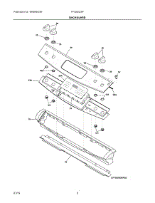 02 - Backguard parts for Electrolux Range FFGS3025PBF from AppliancePartsPros.com