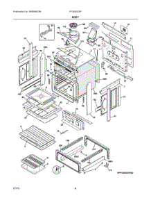 04 - Body parts for Electrolux Range FFGS3025PBF from AppliancePartsPros.com