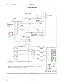 12 - Wiring Diagram parts for Frigidaire Range FFGS3025PSA from AppliancePartsPros.com