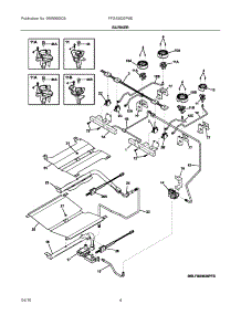 03 - Burner parts for Electrolux Range FFGS3025PSE from AppliancePartsPros.com