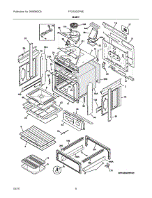 04 - Body parts for Electrolux Range FFGS3025PSE from AppliancePartsPros.com