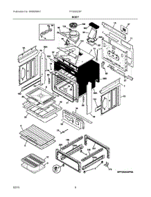 04 - Body parts for Electrolux Range FFGS3025PWB from AppliancePartsPros.com