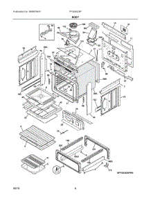 04 - Body parts for Electrolux Range FFGS3025PWG from AppliancePartsPros.com