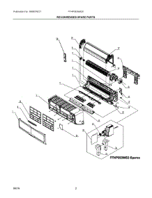 02 - Recommended Spare Parts parts for Electrolux Air Conditioner FFHP093WS20 from AppliancePartsPros.com