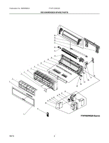 02 - Recommended Spare Parts parts for Electrolux Air Conditioner FFHP122WQ20 from AppliancePartsPros.com