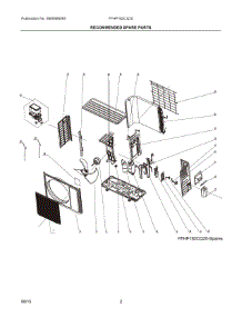 02 - Recommended Spare Parts parts for Electrolux Air Conditioner FFHP182CQ20 from AppliancePartsPros.com