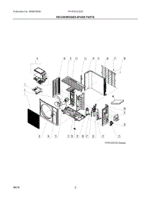 02 - Recommended Spare Parts parts for Electrolux Air Conditioner FFHP223CS20 from AppliancePartsPros.com