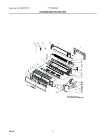 02 - Recommended Spare Parts parts for Electrolux Air Conditioner FFHP223WS20 from AppliancePartsPros.com
