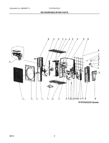 02 - Recommended Spare Parts parts for Electrolux Air Conditioner FFHP242ZQ20 from AppliancePartsPros.com