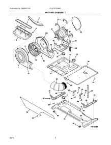03 - Motor / Blower / Belt parts for Electrolux Washer Dryer Combo FFLE2022MW2 from AppliancePartsPros.com