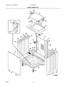 05 - Lower Cabinet / Top parts for Electrolux Washer Dryer Combo FFLE2022MW2 from AppliancePartsPros.com