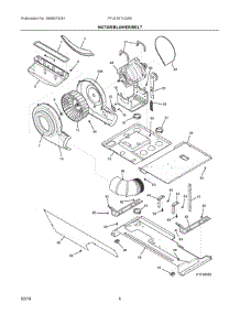 03 - Motor / Blower / Belt parts for Electrolux Washer Dryer Combo FFLE3911QW0 from AppliancePartsPros.com