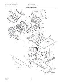 03 - Motor / Blower / Belt parts for Electrolux Washer Dryer Combo FFLE40C3QW0 from AppliancePartsPros.com
