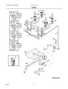 03 - Burner parts for Electrolux Range FFLF3017LWD from AppliancePartsPros.com