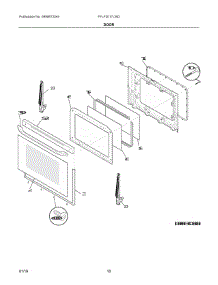 06 - Door parts for Electrolux Range FFLF3017LWD from AppliancePartsPros.com