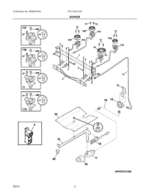 03 - Burner parts for Electrolux Range FFLF3047LSD from AppliancePartsPros.com