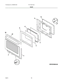 06 - Door parts for Electrolux Range FFLF3047LSD from AppliancePartsPros.com