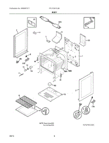 04 - Body parts for Electrolux Range FFLF3047LSE from AppliancePartsPros.com