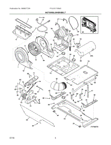03 - Motor / Blower / Belt parts for Electrolux Washer Dryer Combo FFLG1011MW3 from AppliancePartsPros.com