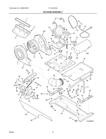 03 - Motor / Blower / Belt parts for Electrolux Washer Dryer Combo FFLG2022MW3 from AppliancePartsPros.com