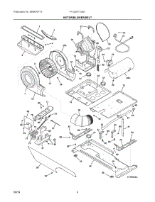 03 - Motor / Blower / Belt parts for Electrolux Washer Dryer Combo FFLG3911QW1 from AppliancePartsPros.com