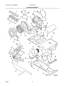 03 - Motor / Blower / Belt parts for Electrolux Washer Dryer Combo FFLG4033QT0 from AppliancePartsPros.com