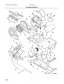 03 - Motor / Blower / Belt parts for Electrolux Washer Dryer Combo FFLG4033QW1 from AppliancePartsPros.com