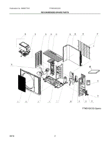 02 - Recommended Spare Parts parts for Electrolux Air Conditioner FFMS183CS20 from AppliancePartsPros.com