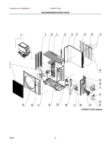 02 - Recommended Spare Parts parts for Electrolux Air Conditioner FFMS221CQ20 from AppliancePartsPros.com