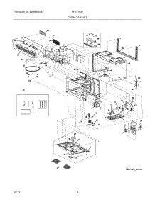 03 - Oven,Cabinet parts for Frigidaire Microwave FFMV163PSA from AppliancePartsPros.com
