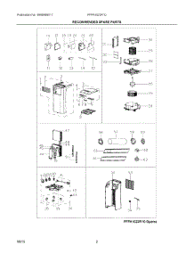 02 - Recommended Spare Parts parts for Electrolux Air Conditioner FFPA1022R10 from AppliancePartsPros.com
