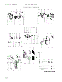 02 - Recommended Spare Parts parts for Electrolux Air Conditioner FFPA1222R10 from AppliancePartsPros.com