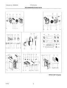 02 - Recommended Spare Parts parts for Electrolux Air Conditioner FFPD12C2R10 from AppliancePartsPros.com