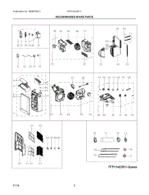 02 - Recommended Spare Parts parts for Electrolux Air Conditioner FFPH1422R11 from AppliancePartsPros.com